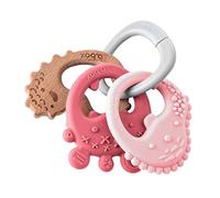 b.box Trio Teether | 3 Textured Teethers on Detatchable Ring | Soothing for Infants 3m+ |Varying Textures to Gently Massage
