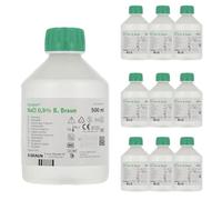 B.Braun 10 x 500 ml NaCl 0.9% Isotonic Physiological Solution 0.9 Baby Saline Wound Cleaning Saline Solution Nasal Wash Nasal Shower