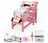 B btransfer M1630 pro DTF Printer Bundle with Screen Touch Powder Shaker & Dryer,T Shirt Portable Printing Device,Slef-Maintenance & Automatic Cutter (Printer+Laptop+Shaker+Bracket+Consumables)