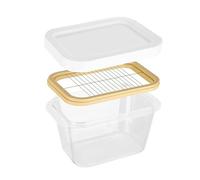 {b>Butter Cutter Cheese Storage Container, Multi-Purpose Butter Tray | Stay Fresh for Refrigerator Butter, Mostr Caregiver