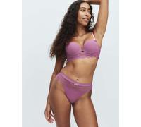 B by Boutique Anna Lace High Leg Knickers Dark Pink