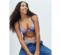 B by Boutique Anna Lace Wired Plunge Bra (A-E) Faded Blue