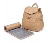 B&C Baby Diaper Backpack - Water-Resistant Baby Travel Bag with Stroller Straps, Changing Pad & Luggage Strap | Spacious Backpack with Multiple Pockets, Laptop Compartment & Bottle Holder