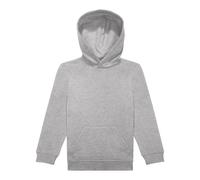 B&C ID.333 Long-Sleeved Hoodie in Grey | Size: 12-13 Years B&C Grey 12-13 Years
