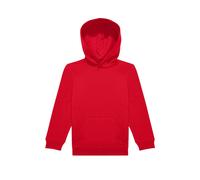 B&C ID.333 Long-Sleeved Hoodie in Red | Size: 5-6 Years B&C Red 5-6 Years
