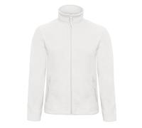 B&C ID.501 Mens Fleece Jacket Colour=White Size=XS