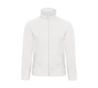 B&C ID.501 Mens Fleece Jacket - White - XS
