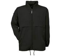 B&C Men's Air Lightweight Windproof, Showerproof & Water Repellent Jacket in Black | Size: Small B&C Black S