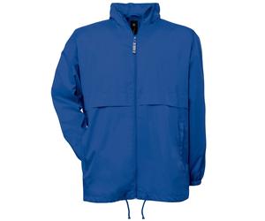 B&C Men's Air Lightweight Windproof, Showerproof & Water Repellent Jacket in Blue | Size: Medium B&C Blue M