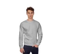 B&C Men's Crew Neck Sweatshirt Top in Grey | Size: Small B&C Grey S