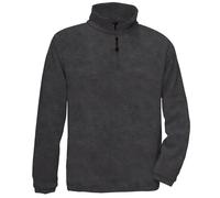 B&C Men's Highlander Quarter Zip Fleece Top in Charcoal | Size: 2XL B&C Charcoal 2XL