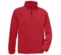 B&C Men's Highlander Quarter Zip Fleece Top in Red | Size: 3XL B&C Red 3XL