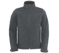 B&C Mens Hooded 3-Layer Softshell Winter Jacket For Mens Outdoor Warm Coat