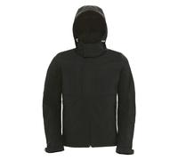 B&C Mens Hooded Softshell Breathable, Waterproof & Windproof Jacket BC2001