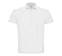 B&C Men's ID.001 Cotton Polo Shirt in White | Size: XS B&C White XS