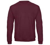 B&C Men's ID.202 50 50 Sweatshirt in Burgundy | Size: Small B&C Burgundy S