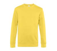 B&C Men's King Crew Neck Jumper in Bright Yellow | Size: XS B&C Bright Yellow XS