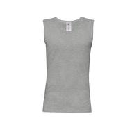 B&C Men's Move Sleeveless Athletic Sports Vest Top in Grey | Size: XL B&C Grey XL