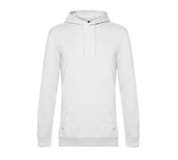B&C Men's Plain French Terry Hoodie in White | Size: Medium B&C White M
