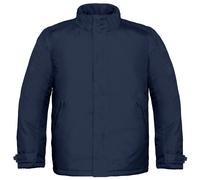 B&C Men's Real Premium Windproof Thermo-Isolated Jacket (Waterproof PU Coating) in Navy | Size: Small B&C Navy S