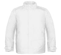 B&C Men's Real Premium Windproof Thermo-Isolated Jacket (Waterproof PU Coating) in White | Size: 3XL B&C White 3XL