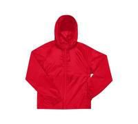 B&C Men's Reset Lined Windbreaker in Red | Size: XS B&C Red XS