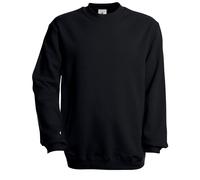 B&C Men's Set-in Sweatshirt in Black | Size: 2XL B&C Black 2XL
