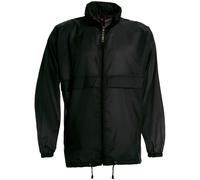 B&C Men's Sirocco Lightweight Jacket Outer Jackets in Black | Size: 2XL B&C Black 2XL