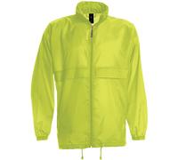 B&C Men's Sirocco Lightweight Jacket Outer Jackets in Bright Yellow | Size: 2XL B&C Bright Yellow 2XL