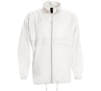 B&C Men's Sirocco Lightweight Jacket Outer Jackets in White | Size: 2XL B&C White 2XL