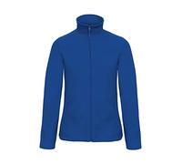 B & C Women’s Sweat Jacket, Micro Fleece, Full Zip, White, S, royal, M