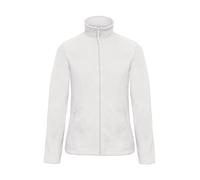 B & C Women’s Sweat Jacket, Micro Fleece, Full Zip, White, S, White, XXL