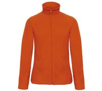 (S, Pumpkin Orange) B&C Womens/Ladies ID.501 Fleece Jacket