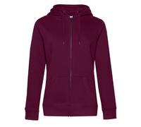 B&C Women's Queen Full Zip Hoodie in Dark Red | Size: XL B&C Dark Red XL