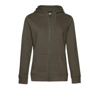 B&C Women's Queen Full Zip Hoodie in Khaki | Size: XS B&C Khaki XS