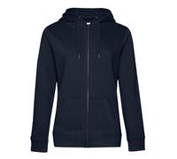 B&C Women's Queen Full Zip Hoodie in Mid Blue | Size: 2XL B&C Mid Blue 2XL