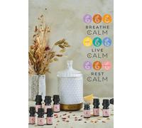 B Calm Aroma Diffuser with Essential Oil Steps - Stress Relief, Energy Boost, Sleep & Hormone Balance