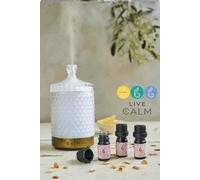 B Calm Aroma Diffuser with our Live Calm Oil Set - Energy & Immunity Boost
