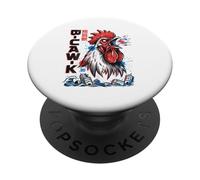 B-Caw-K Funny Giant Chicken Japanese Monster Poster Men PopSockets Adhesive PopGrip