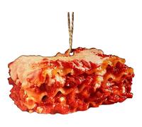 (B) Christmas Decorations Xmas Tree Ornaments Christmas Ornaments Croissant Pizza Ornaments Set Funny Food Christmas Tree Decoration Pendants For Home Chr