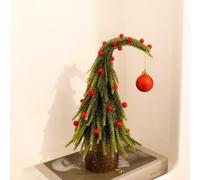 (B) Christmas Tree Decorations Clearance Christmas Decorative Mini Tree With A Crooked Trunk For Festive Scene Setting for Home Party Christmas Wedding De
