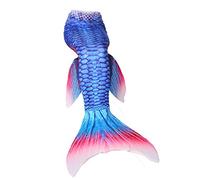 B-Creative Adult Kids Fish Scale Mermaid Tail Blanket Handmade Knit Sofa Crochet Quilt Rug (#63/110)
