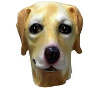 B-Creative Latex Full Head Overhead Animal Cosplay Masquerade Fancy Dress Up Carnival Mask (Golden Labrador Mask)