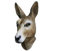 B-Creative Latex Full Head Overhead Animal Cosplay Masquerade Fancy Dress Up Carnival Mask (Kangaroo Mask)