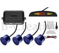 B-Creative NEW 4 Parking Sensors,Peugeot 1007, 106, 107, 108 LED Display Car Reverse Backup Radar System (Blue)