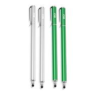 B&D Universal Capacitive Stylus Pen 2-in-1 Styli Touch Screen Pen for iPad, iPhone, Switch, Tablet, Samsung, Galaxy, Huawei, Xiaomi(Green*+Silver*)