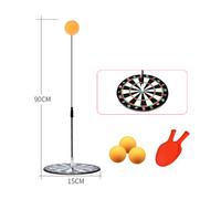 (B) Elastic Flexible Shaft Table Tennis Training Device Single Player Practice Metal Stainless Steel Base Indoor Toys