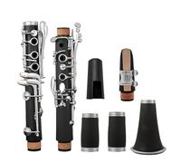 B Flat 17 White Copper Durable Plastic Body Clarinet Woodwind Instrument Beginners Performance Test Clarinet Musical Instruments