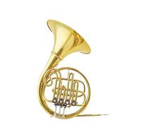 B flat 4 key single row French horn brass instrument