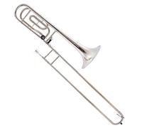 B Flat Bass Trombone Brass Nickel Plated Slide Trombone Instrument With Case And Accessories Trombone for Beginner